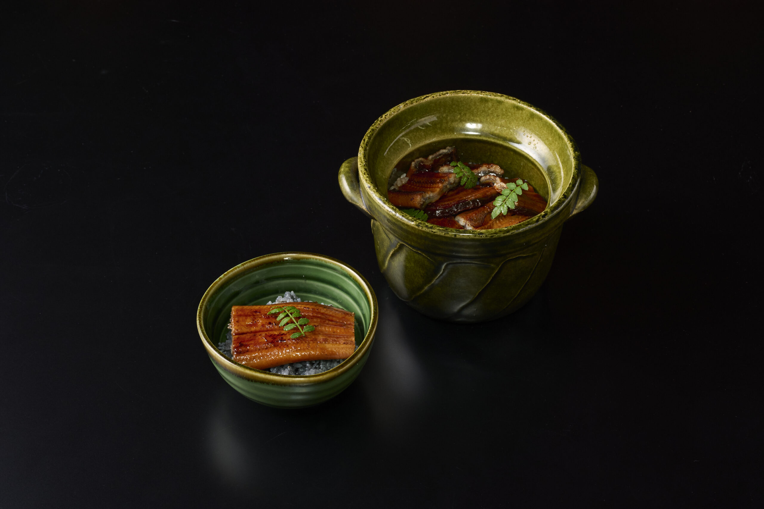 鰻 木の芽 黒飯